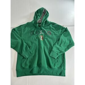 Mexico Jacket Simply Sport Size M Green Pull Over Long Sleeve Hoodie